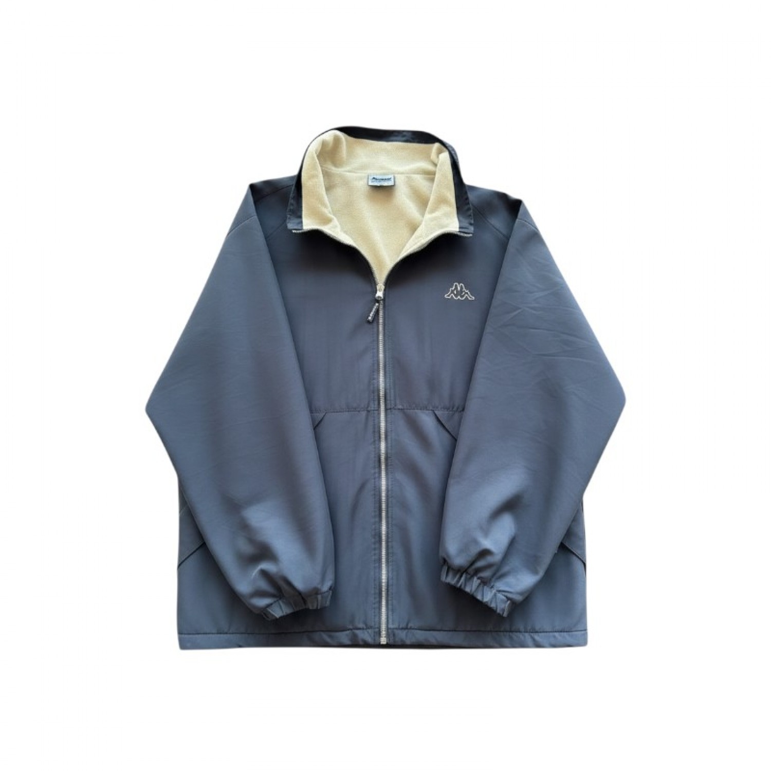 Kappa Σκούρο Μπλε Μπουφάν με Fleece Επένδυση – Μέγεθος XL / Pre-Owned