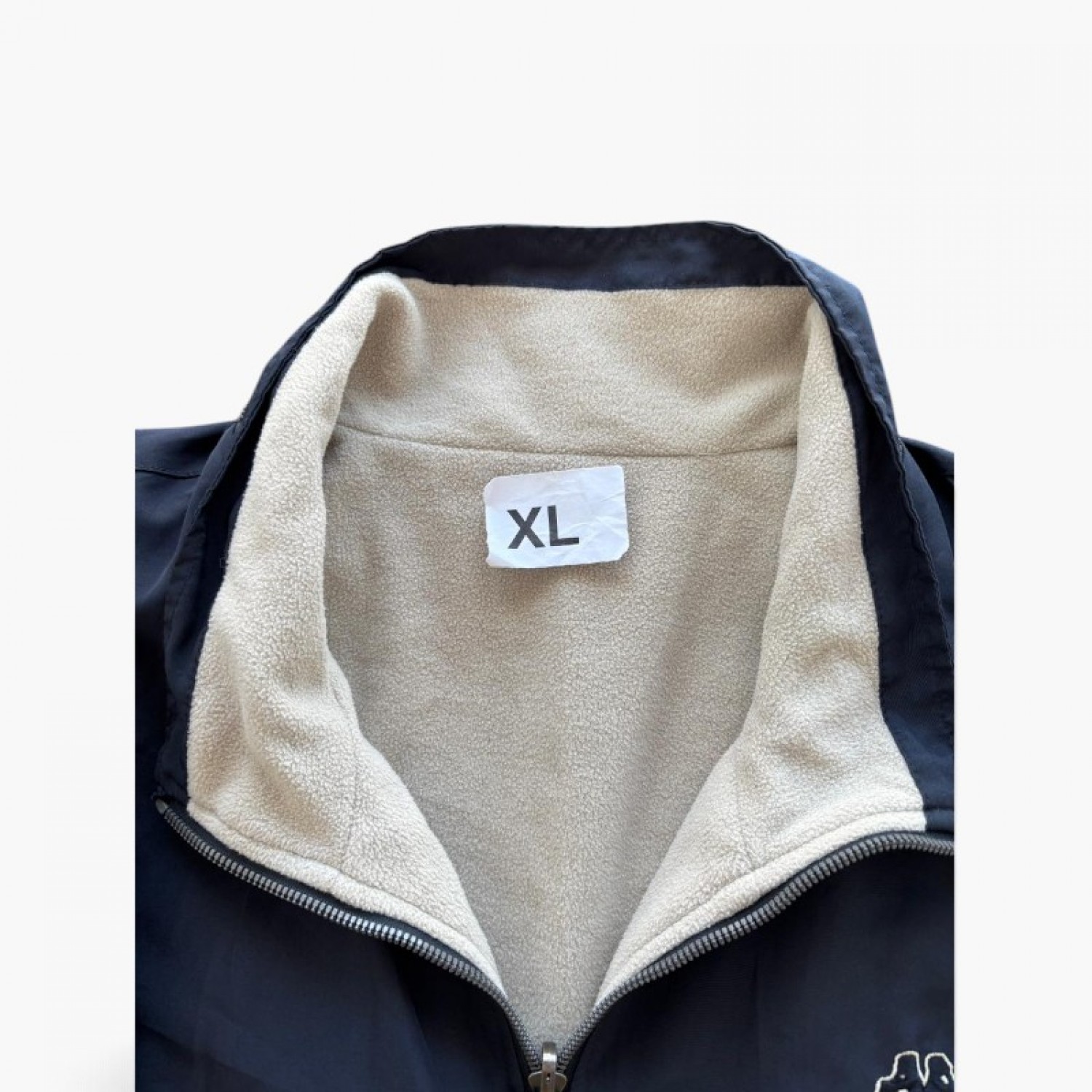 Kappa Σκούρο Μπλε Μπουφάν με Fleece Επένδυση – Μέγεθος XL / Pre-Owned
