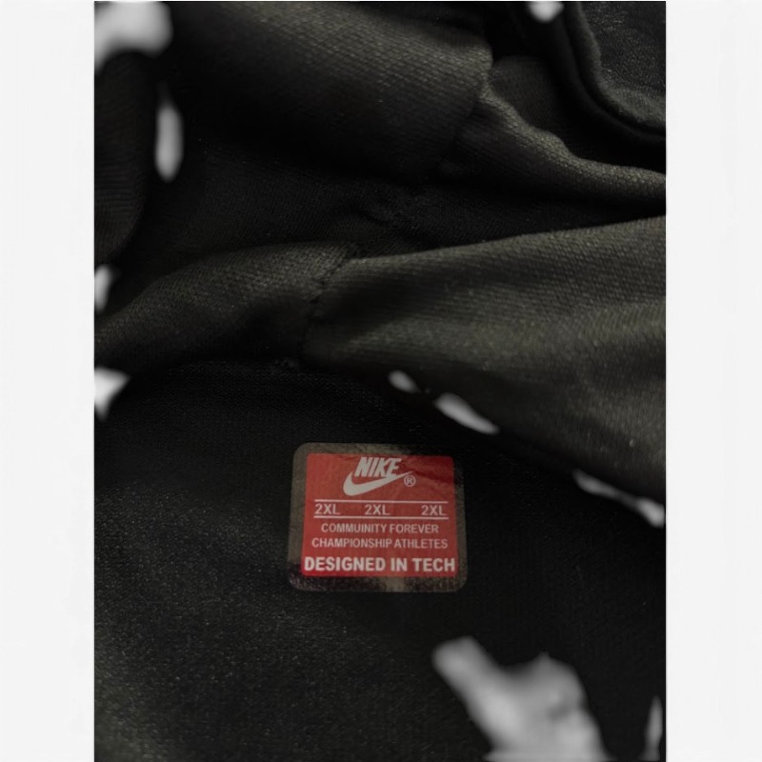 Nike Full Zip Hooded Jacket Μαύρη – Μέγεθος 2XL / Pre-Owned