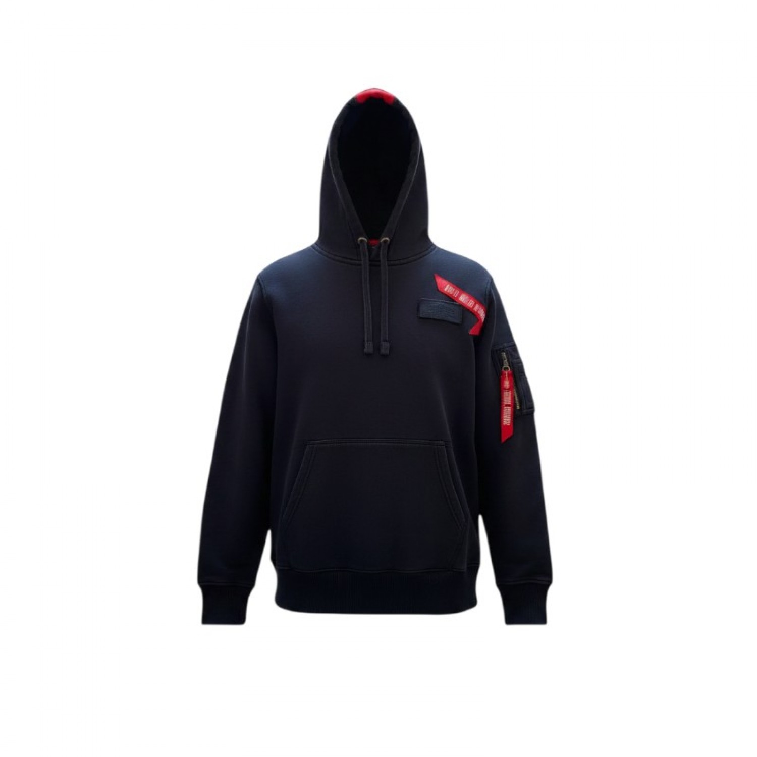 Alpha Industries Μαύρο Φούτερ Hoodie με Utility Τσέπη – Μέγεθος M / Pre-Owned