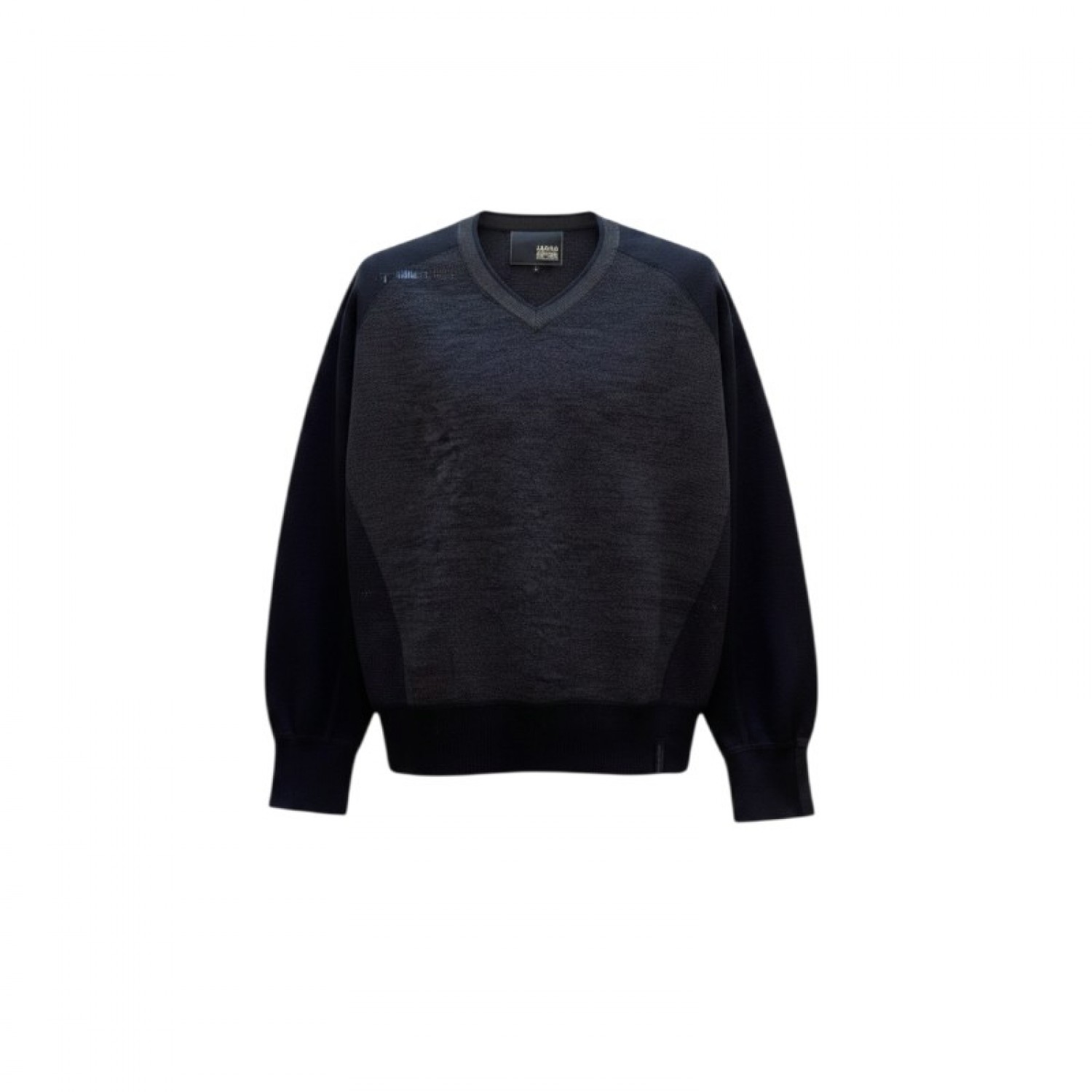 Jack & Jones Σκούρα Μπλε Πλεκτή Μπλούζα V-Neck – Μέγεθος L / Pre-Owned