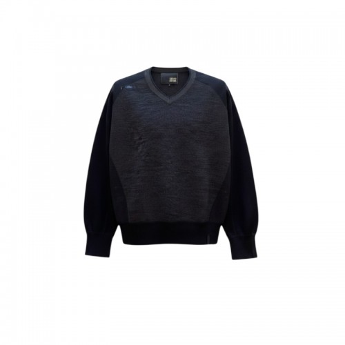Jack & Jones Σκούρα Μπλε Πλεκτή Μπλούζα V-Neck – Μέγεθος L / Pre-Owned