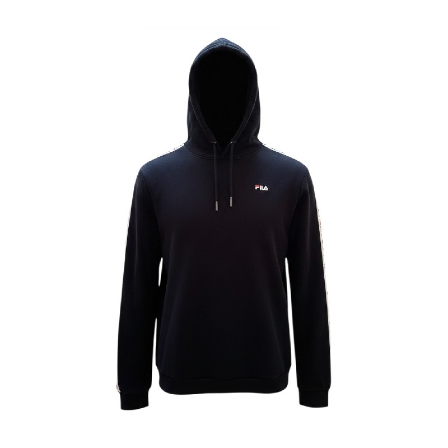 Fila Μαύρο Φούτερ Hoodie με Logo Tape – Μέγεθος M / Pre-Owned