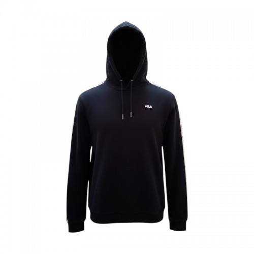 Fila Μαύρο Φούτερ Hoodie με Logo Tape – Μέγεθος M / Pre-Owned