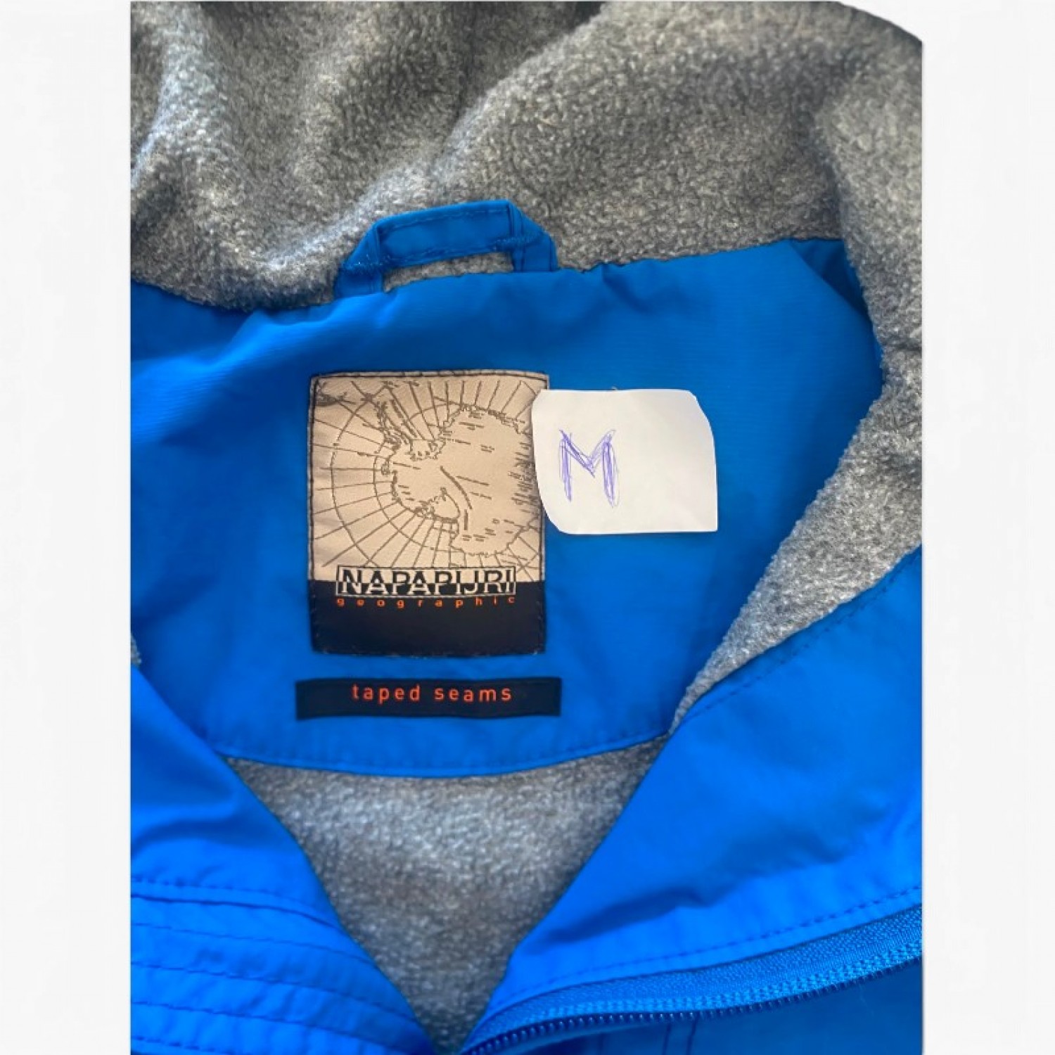 Napapijri Μπλε Anorak Μπουφάν με Fleece Επένδυση – Μέγεθος M / Pre-Owned