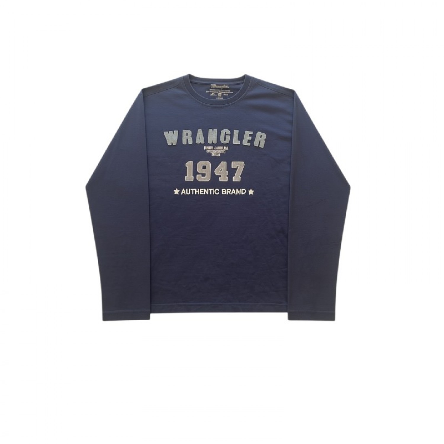 Wrangler Μπλε Μακρυμάνικη Μπλούζα 1947 – Μέγεθος L / Pre-Owned