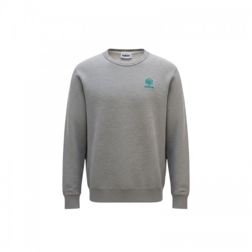 Reebok Classic Γκρι Φούτερ Crewneck με Πράσινο Λογότυπο – Μέγεθος L / Pre-Owned