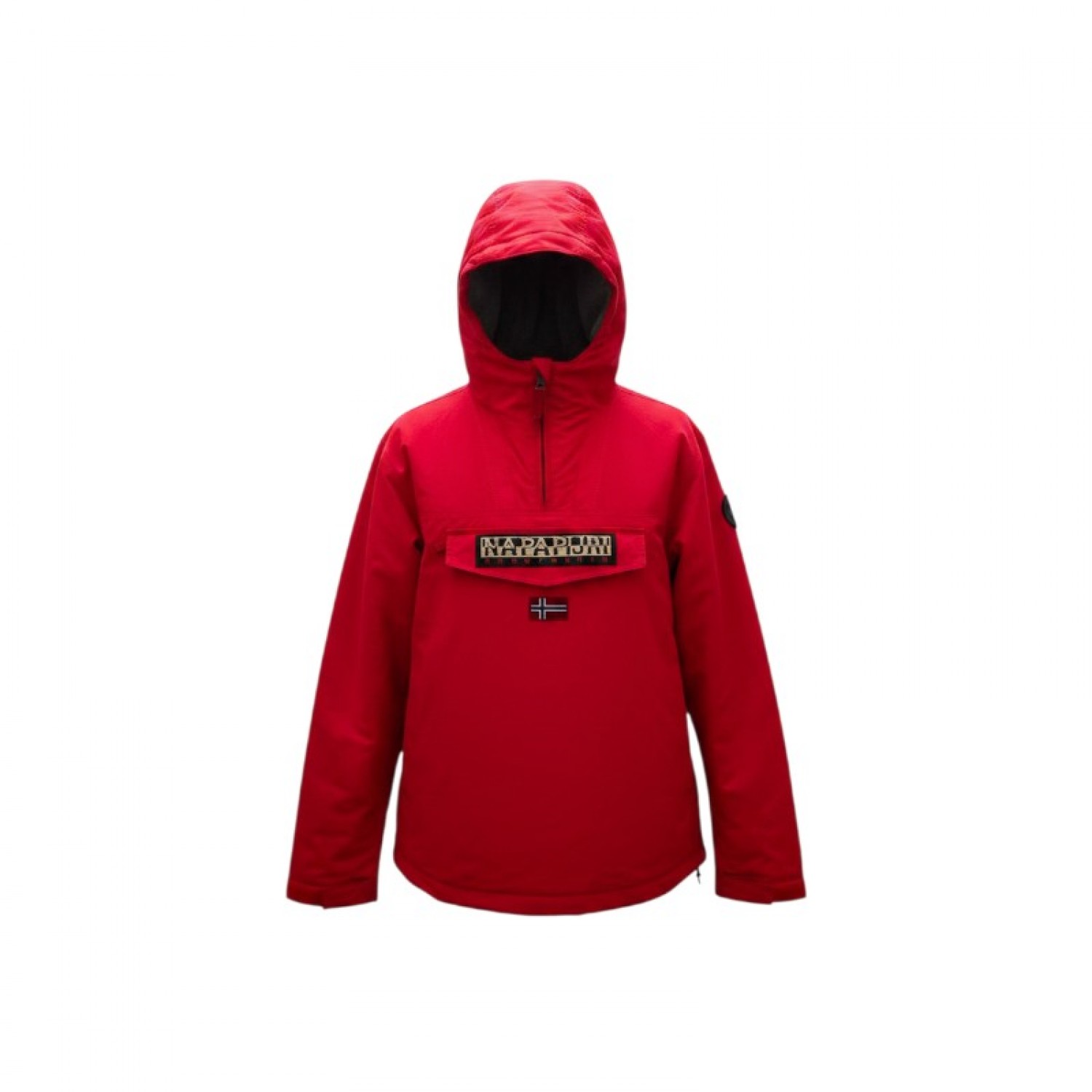 Napapijri Κόκκινο Μπουφάν Anorak με Κουκούλα – Μέγεθος M / Pre-Owned