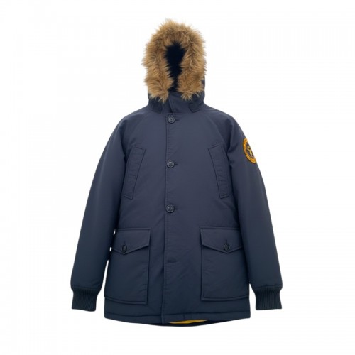 Superdry Rescue Σκούρο Μπλε Παρκά με Γούνα – Μέγεθος XL / Pre-Owned