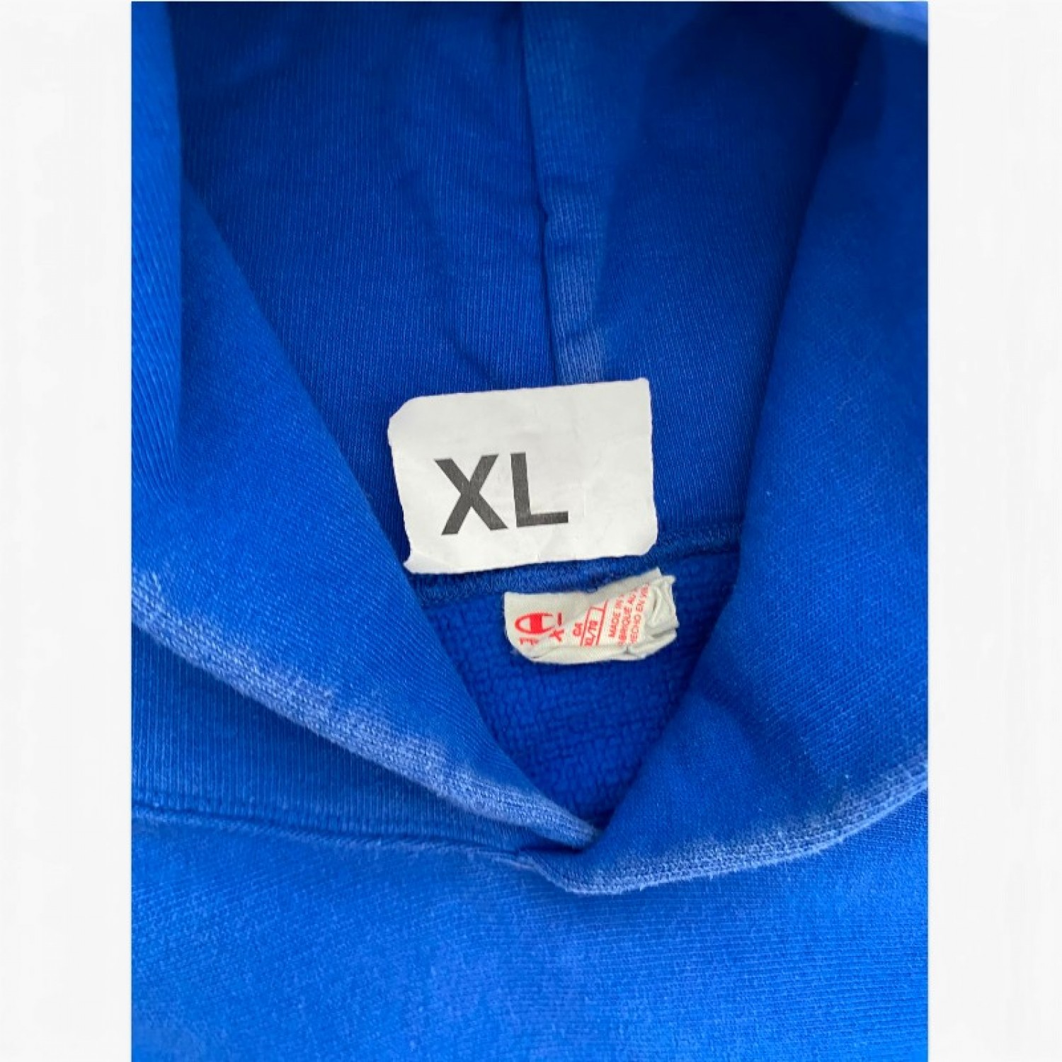 Champion Μπλε Φούτερ Hoodie με Κεντημένο Λογότυπο – Μέγεθος XL / Pre-Owned