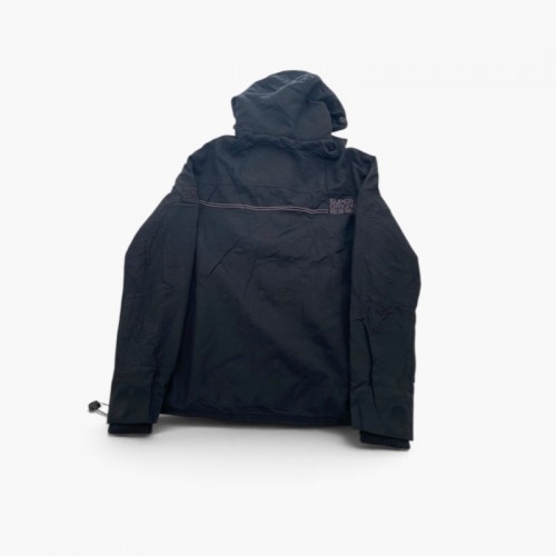 Superdry Wind Sport Μαύρο Μπουφάν με Κουκούλα – Μέγεθος L / Pre-Owned