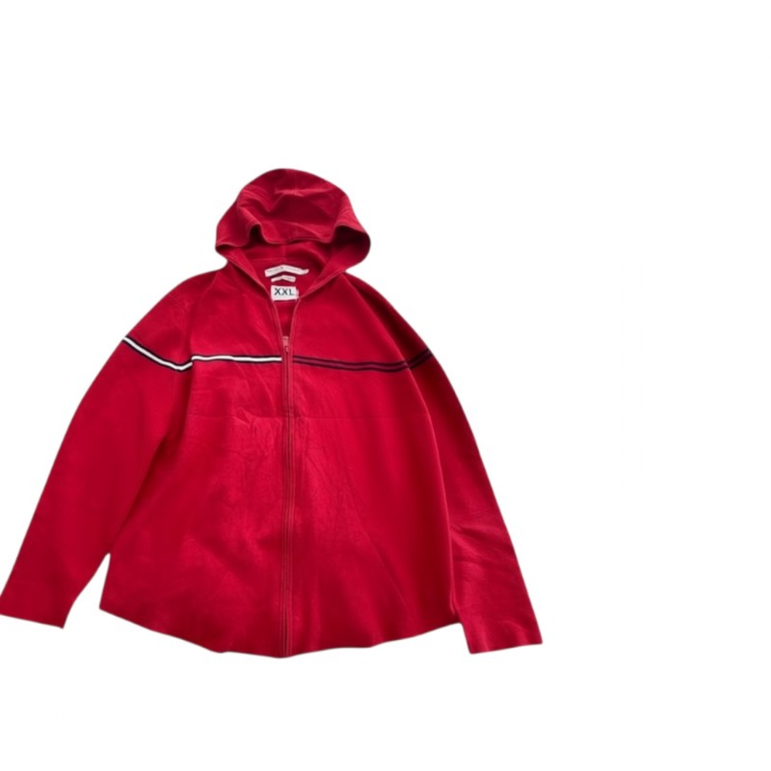 Tommy Hilfiger Full Zip Hoodie Κόκκινο XXL / Pre-Owned
