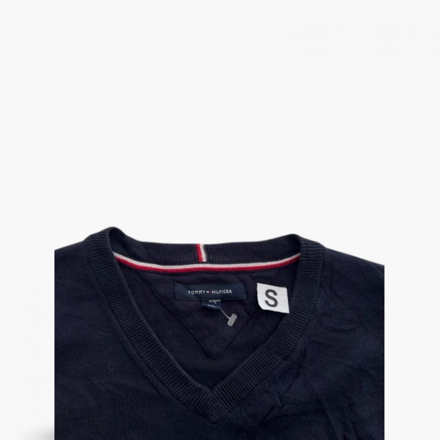 Τommy Hilfiger Classic V-Neck Πουλόβερ Navy Μπλε S / Pre-Owned