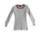 Tommy Hilfiger Textured Knit Μακρύ Πλεκτό Γκρι S / Pre-Owned