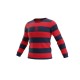 Tommy Hilfiger Striped Logo Πουλόβερ Navy Κόκκινο L / Pre-Owned
