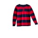 Tommy Hilfiger Striped Logo Πουλόβερ Navy Κόκκινο L / Pre-Owned