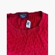 Tommy Hilfiger Cable Knit Πουλόβερ Κόκκινο M / Pre-Owned