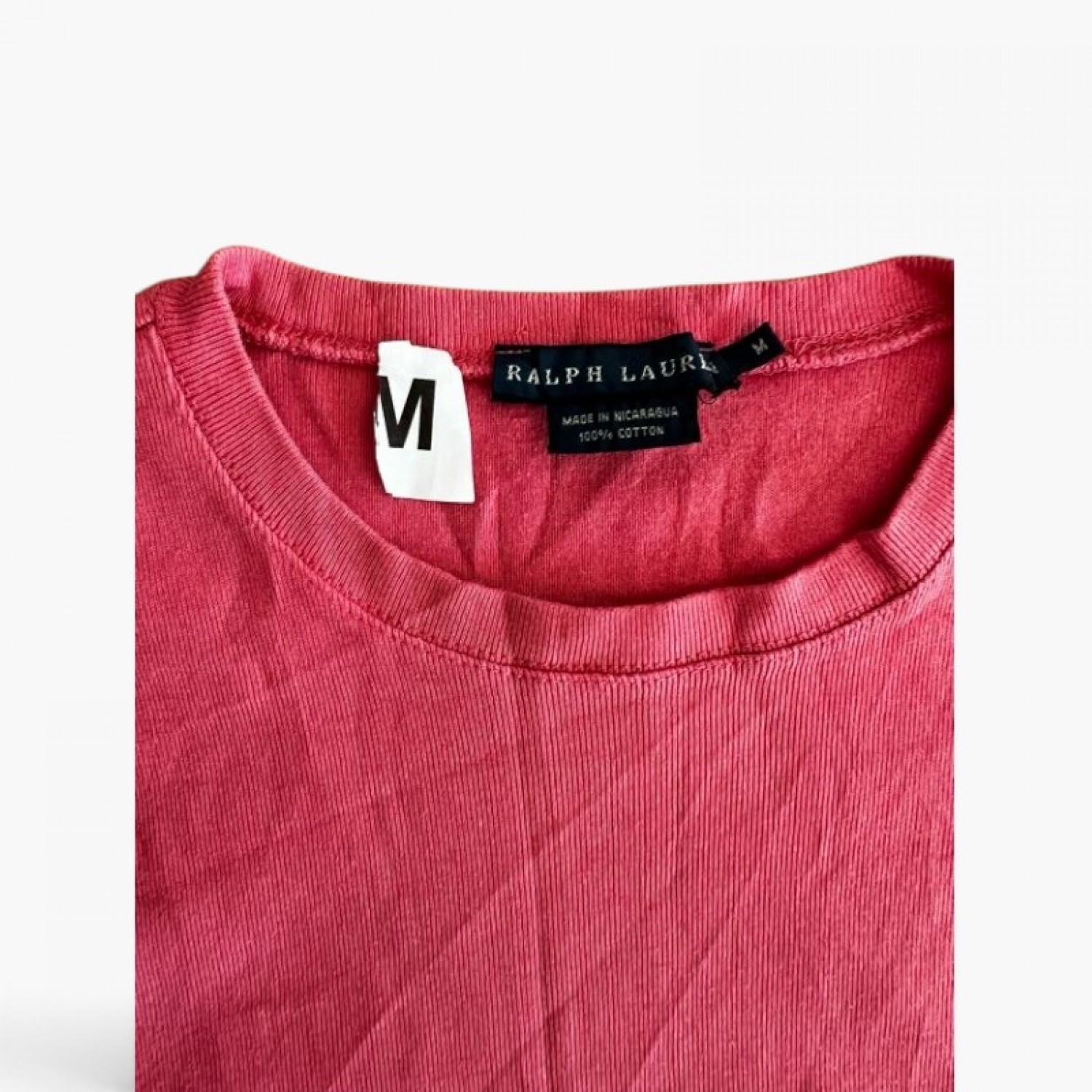 Ralph Lauren Classic Logo T-Shirt Ροζ M / Pre-Owned