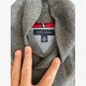 Tommy Hilfiger Shawl Collar Πλεκτό Πουλόβερ Γκρι L / Pre-Owned