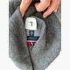 Tommy Hilfiger Shawl Collar Πλεκτό Πουλόβερ Γκρι L / Pre-Owned