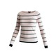 Tommy Hilfiger Striped Πλεκτή Μπλούζα Ροζ Γκρι XS/S / Pre-Owned
