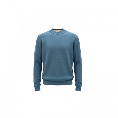 Fila Sport Classic Γαλάζια Πλεκτή Μπλούζα Crew Neck – Μέγεθος L / Pre-Owned