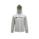 Champion Λευκή Hooded Μπλούζα με Μεγάλο Λογότυπο – Μέγεθος S / Pre-Owned