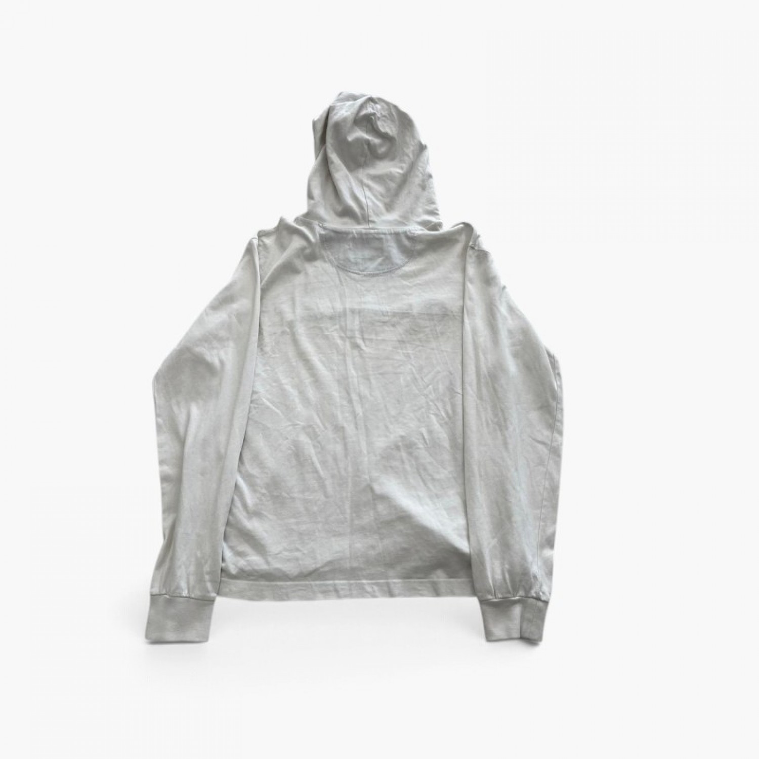 Champion Λευκή Hooded Μπλούζα με Μεγάλο Λογότυπο – Μέγεθος S / Pre-Owned