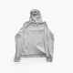 Champion Λευκή Hooded Μπλούζα με Μεγάλο Λογότυπο – Μέγεθος S / Pre-Owned