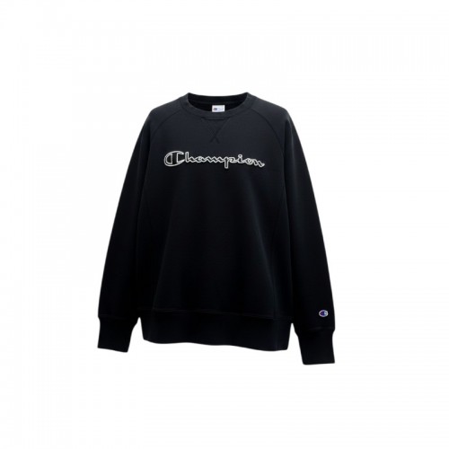Champion Μαύρο Φούτερ Crew Neck με Κεντημένο Λογότυπο – Μέγεθος S / Pre-Owned