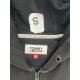 Tommy Jeans Μαύρη Ζακέτα Φούτερ με Κουκούλα και Στρογγυλό Patch – Μέγεθος XS / Pre-Owned