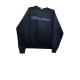 Champion Μαύρο Φούτερ Crew Neck με Μεγάλο Κεντημένο Λογότυπο – Μέγεθος M / Pre-Owned
