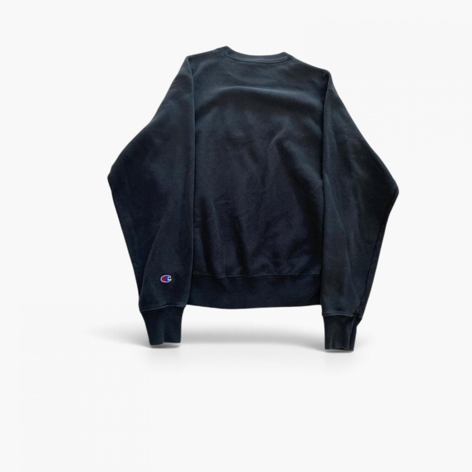 Champion Μαύρο Φούτερ Crew Neck με Μεγάλο Κεντημένο Λογότυπο – Μέγεθος M / Pre-Owned