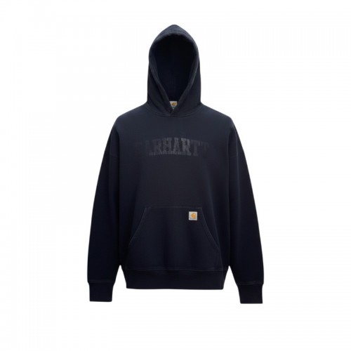 Carhartt Μαύρο Φούτερ με Κουκούλα και Tonal Λογότυπο – Μέγεθος L / Pre-Owned