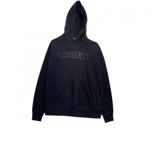 Carhartt Μαύρο Φούτερ με Κουκούλα και Tonal Λογότυπο – Μέγεθος L / Pre-Owned