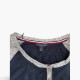 Tommy Hilfiger Γυναικεία Μακρυμάνικη Henley Μπλούζα Navy/Γκρι – Μέγεθος L / Pre-Owned
