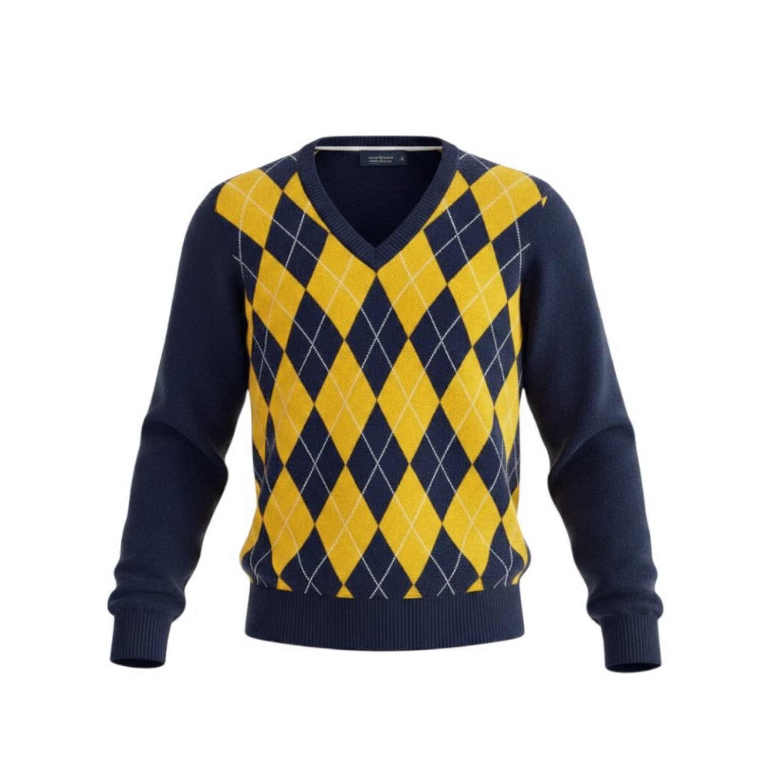 Tommy Hilfiger Γυναικείο Argyle V-Neck Πουλόβερ / Pre-Owned