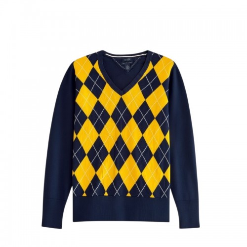 Tommy Hilfiger Γυναικείο Argyle V-Neck Πουλόβερ / Pre-Owned
