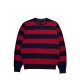 Tommy Hilfiger Ανδρικό Πουλόβερ Ριγέ Κόκκινο/Μπλε – Μέγεθος L/G / Pre-Owned