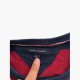 Tommy Hilfiger Ανδρικό Πουλόβερ Ριγέ Κόκκινο/Μπλε – Μέγεθος L/G / Pre-Owned