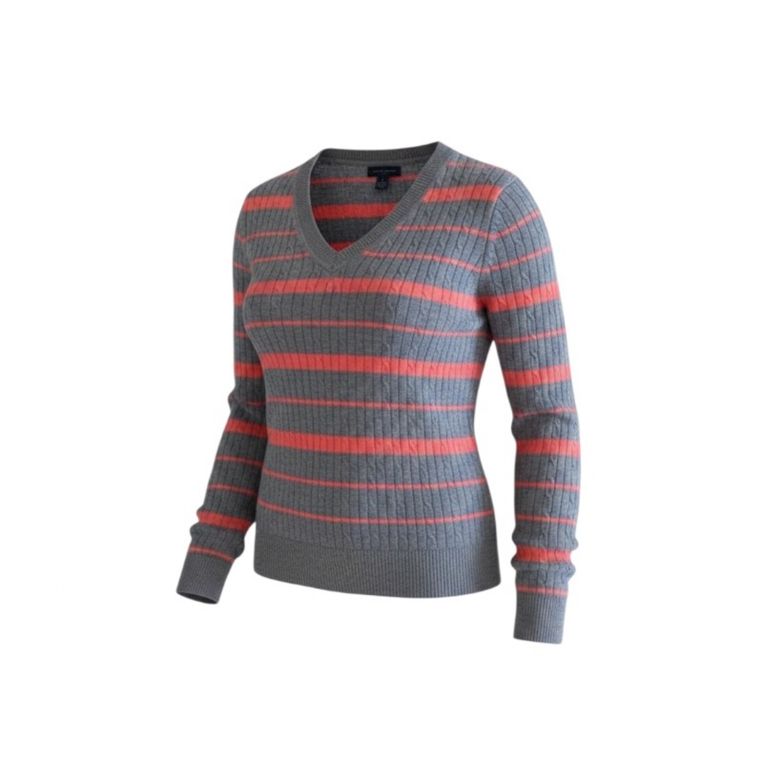 Tommy Hilfiger Γυναικείο Ριγέ V-Neck Πουλόβερ / Pre-Owned