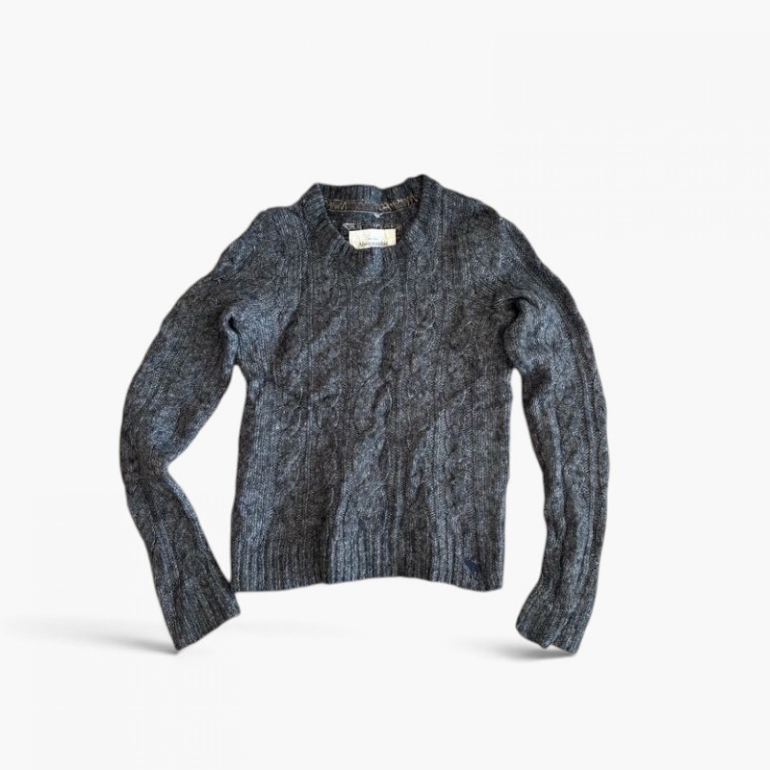 Tommy Hilfiger Γκρι Cable Knit Πουλόβερ  / Pre-Owned