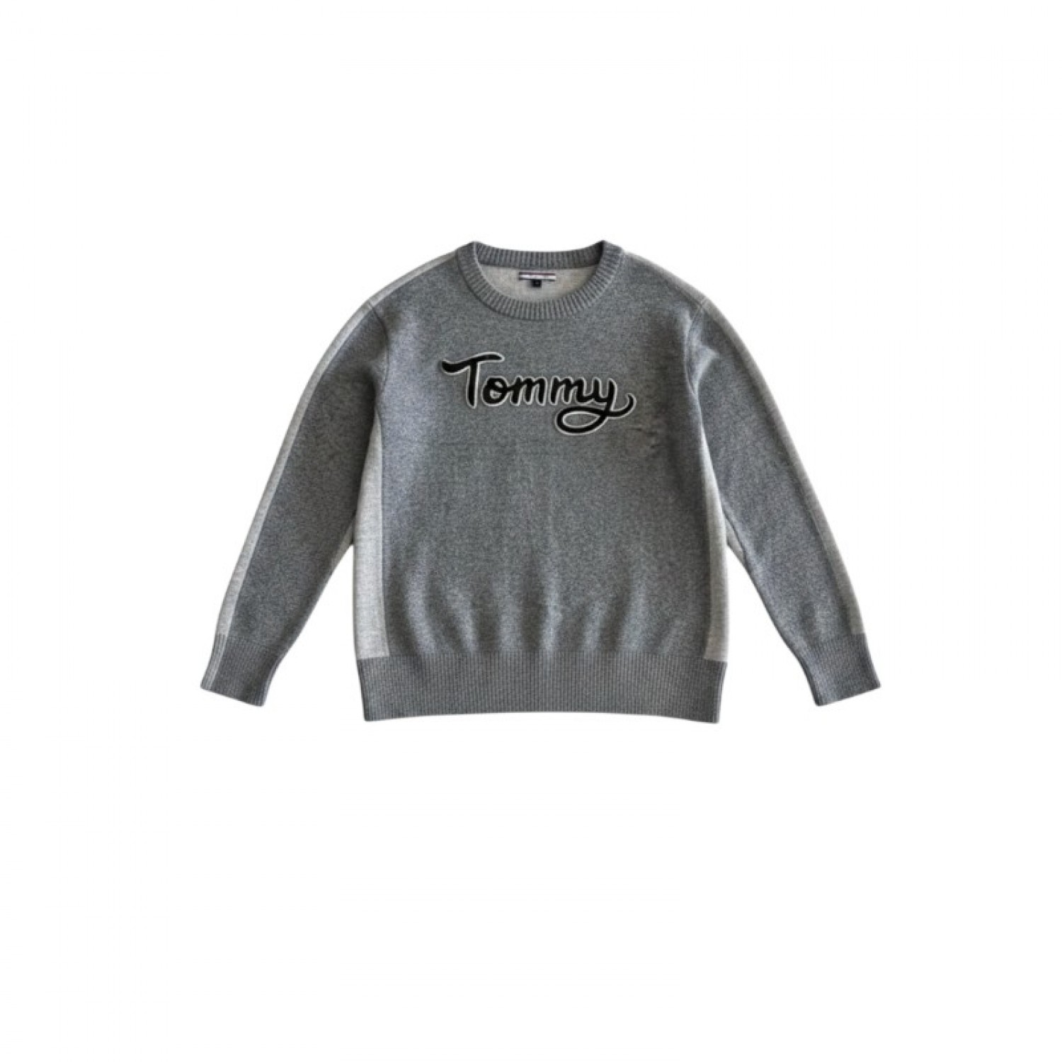 Tommy Hilfiger Γκρι “Tommy” Logo Πουλόβερ / Pre-Owned