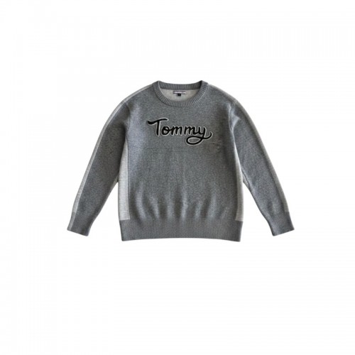 Tommy Hilfiger Γκρι “Tommy” Logo Πουλόβερ / Pre-Owned