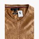 Tommy Hilfiger Pima Cotton Cashmere V-Neck Πουλόβερ Καφέ / Pre-Owned