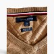 Tommy Hilfiger Pima Cotton Cashmere V-Neck Πουλόβερ Καφέ / Pre-Owned
