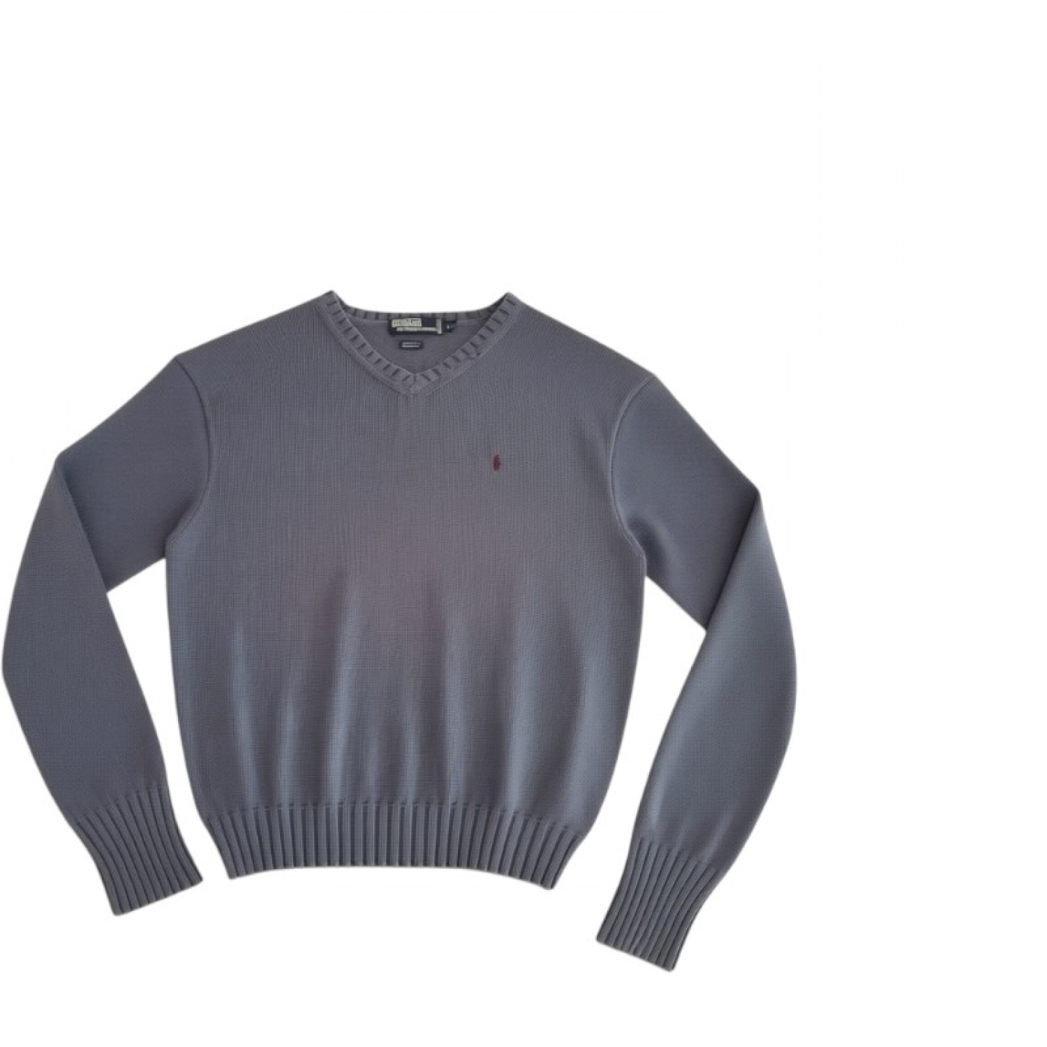 Polo Ralph Lauren Γκρι Βαμβακερό V-Neck Πουλόβερ / Pre-Owned