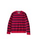 Tommy Hilfiger Κόκκινο/Navy Ριγέ Πουλόβερ / Pre-Owned