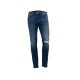 Springfield Boyfriend Skinny Fit Μπλε Τζιν – Μέγεθος 38 / Pre-Owned
