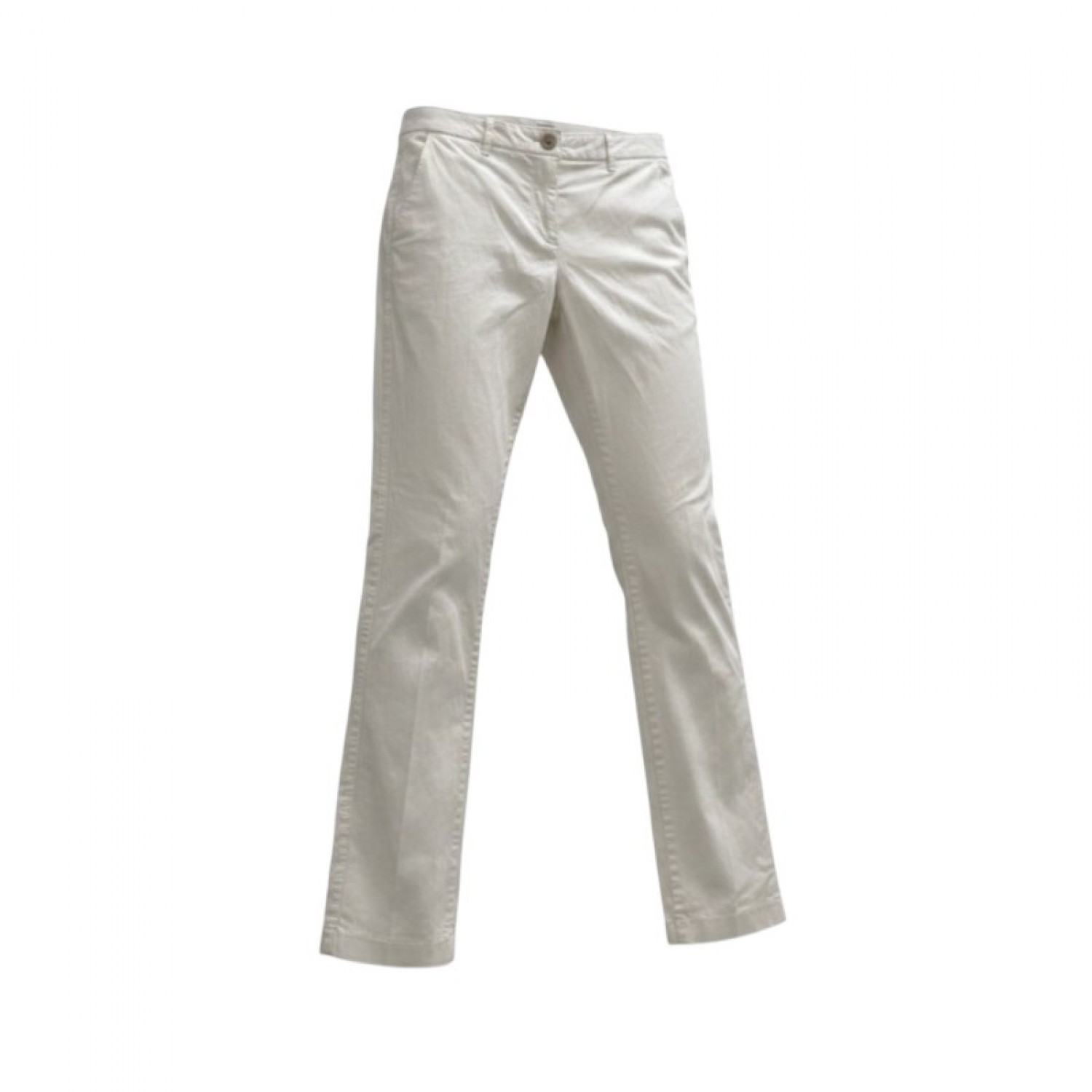 Λευκό Ίσιο Casual Παντελόνι – Μέγεθος 38 / Pre-Owned